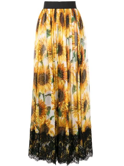 Dolce&Gabbana Sunflower Print Long.